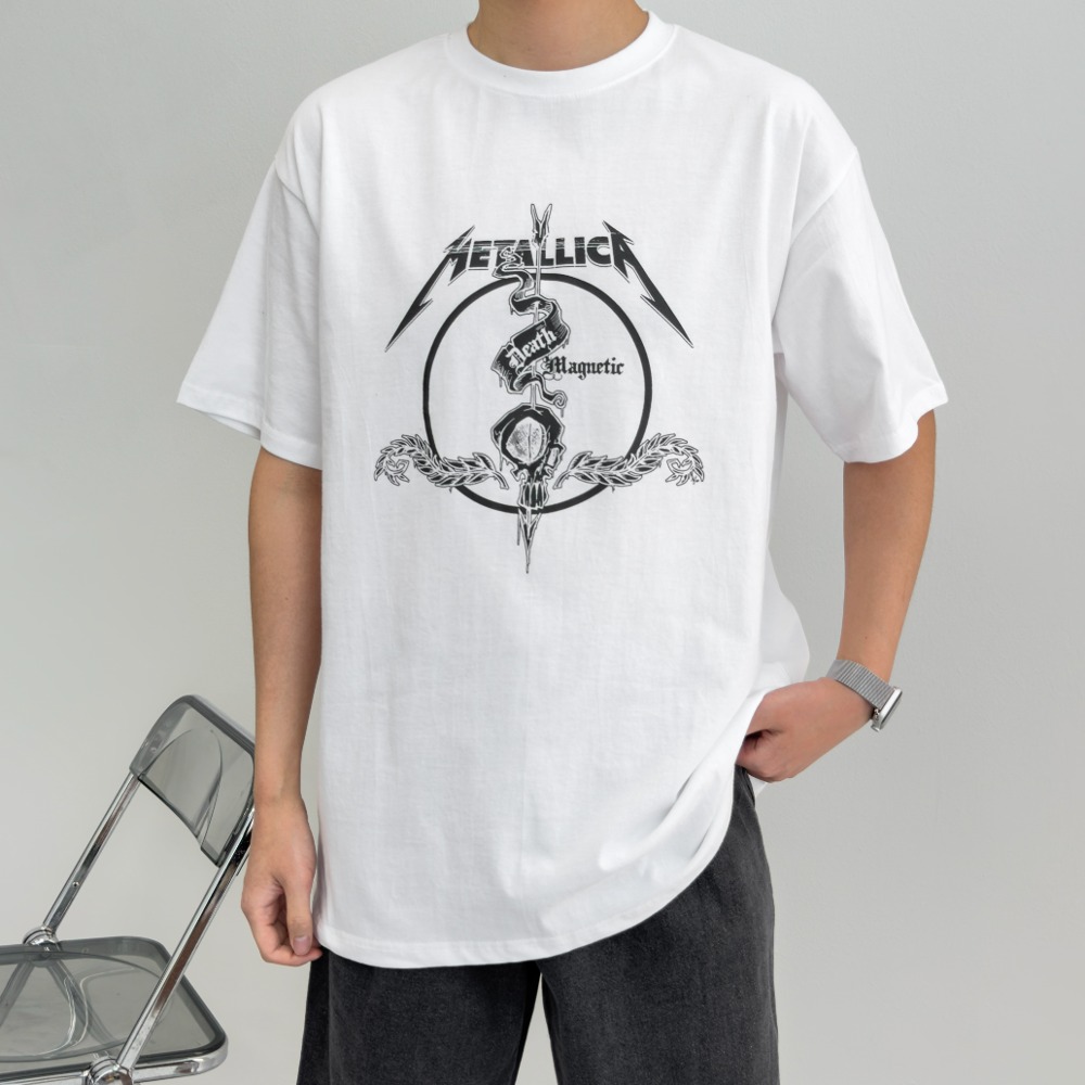 메탈리카 오버핏 반팔 티셔츠